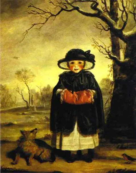 Lady Caroline Scott dans le rôle de « Winter » - Joshua Reynolds - Alpha Reproduction