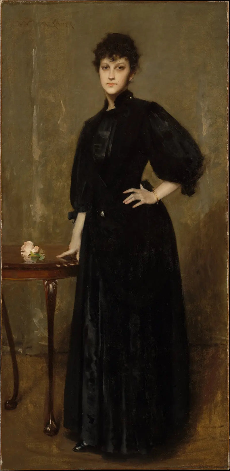 Donna in nero - William Merritt Chase