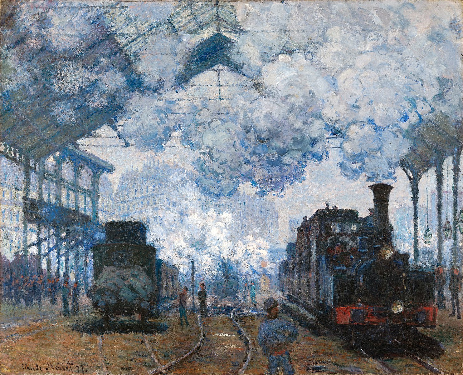 La stazione di Saint-Lazare, arrivo di un treno - Claude Monet