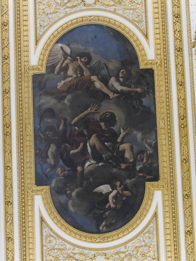 San Crisogono portato in cielo dagli angeli - Guercino