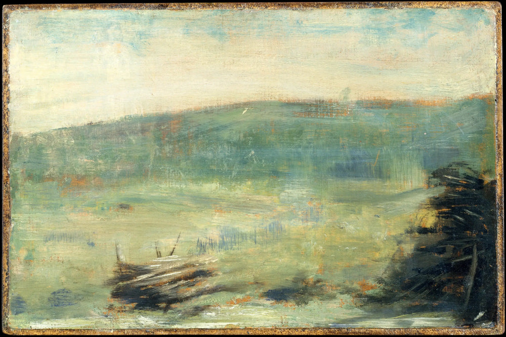Reproduction du tableau « Paysage à Saint-Ouen - Georges Seurat » par Alpha Reproduction en peinture à l’huile