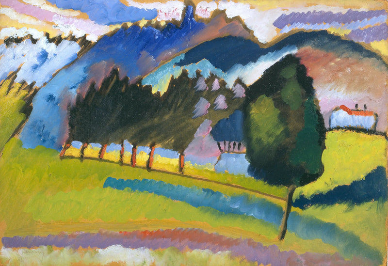 Paesaggio con colline ondulate - Vassily Kandinsky