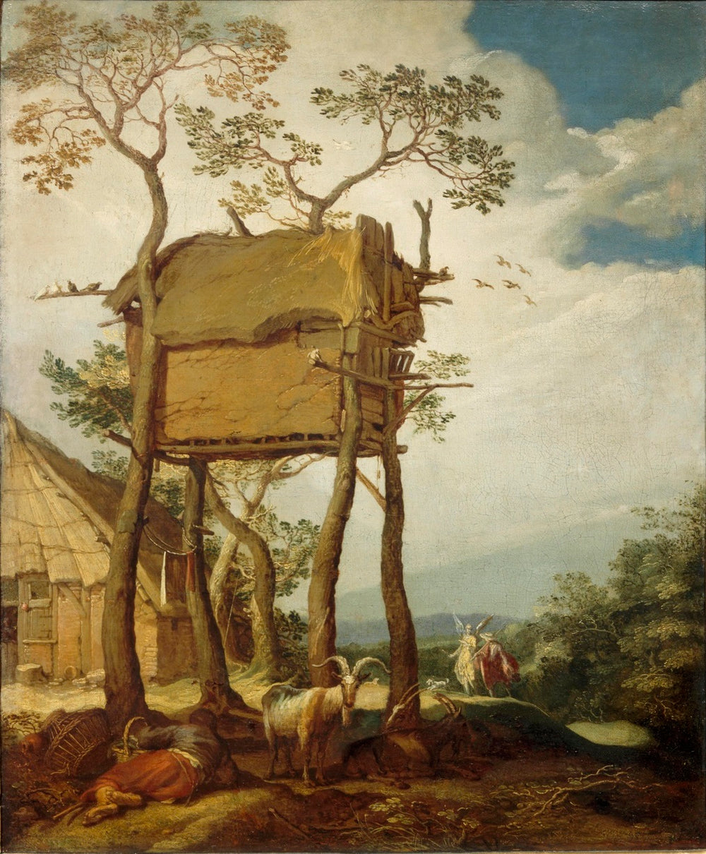 Paysage de ferme avec Tobias et l'ange - Abraham Bloemaert