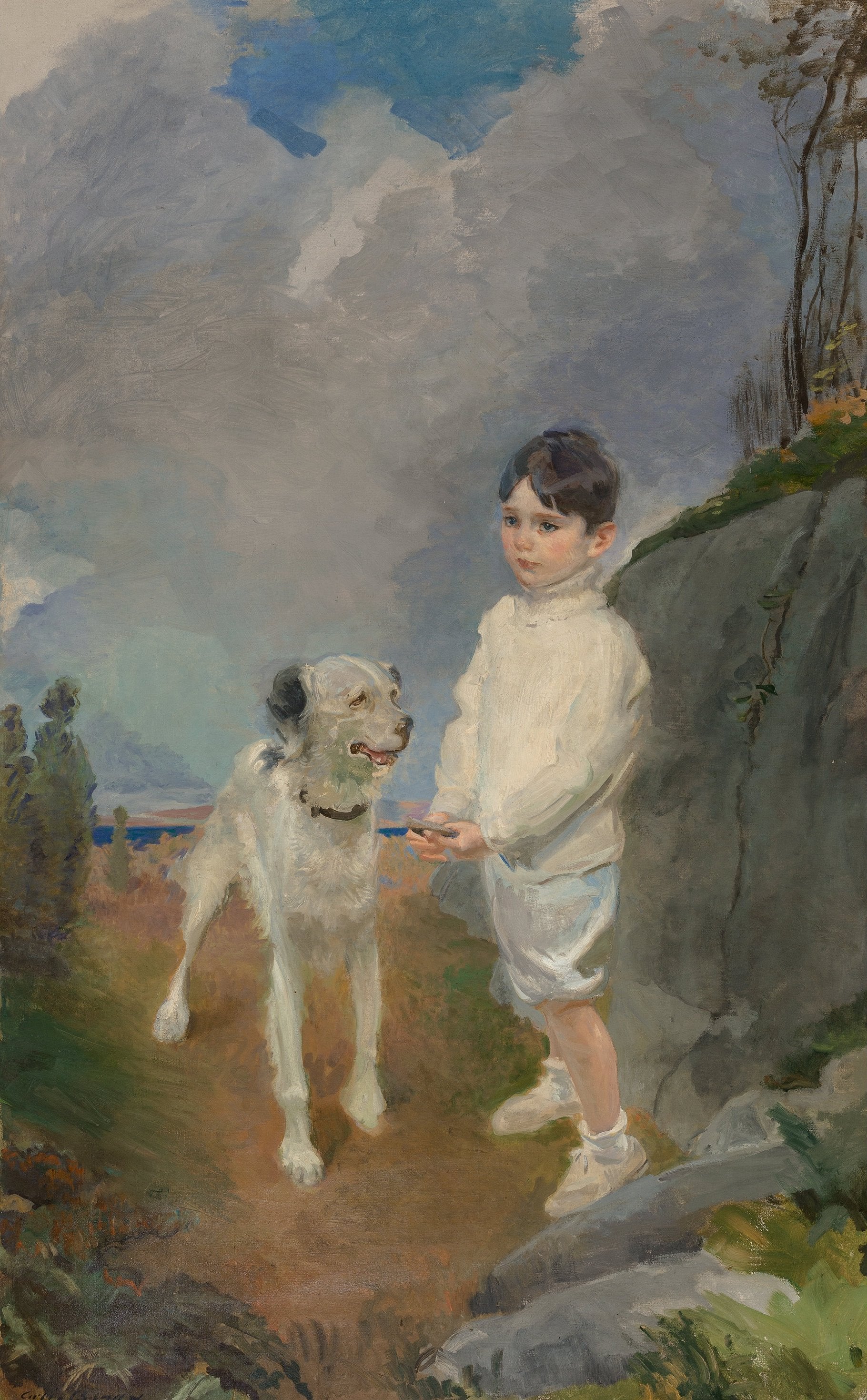 Lane Lovell et son chien - Cecilia Beaux