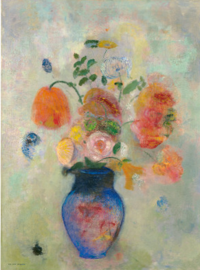 Grand vase avec des fleurs - Odilon Redon