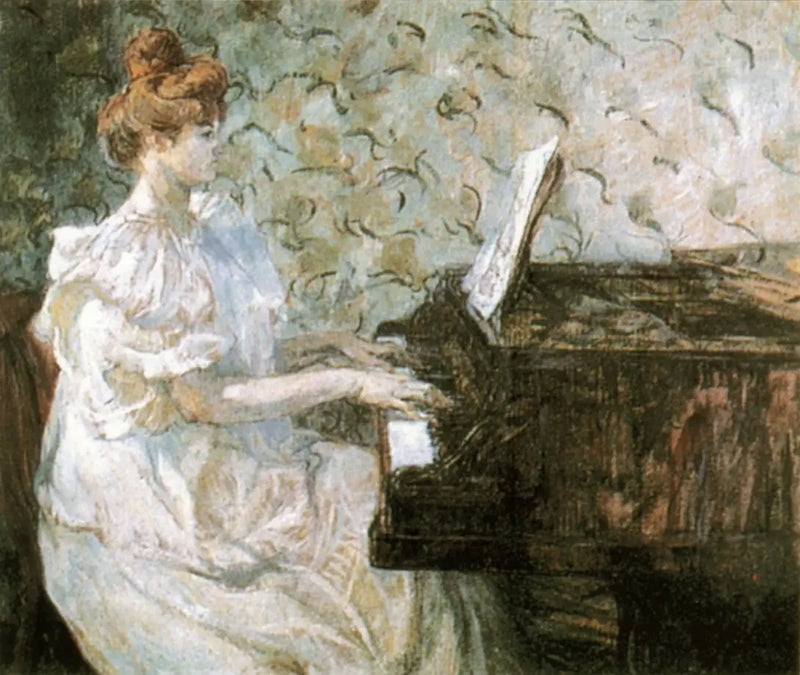Madame Misia Natanson al pianoforte - Henri de Toulouse-Lautrec