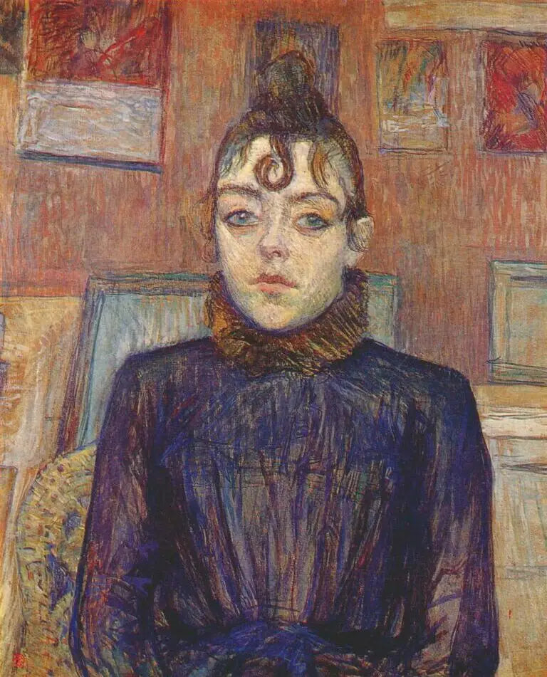 Ragazza con Lovelock - Henri de Toulouse-Lautrec