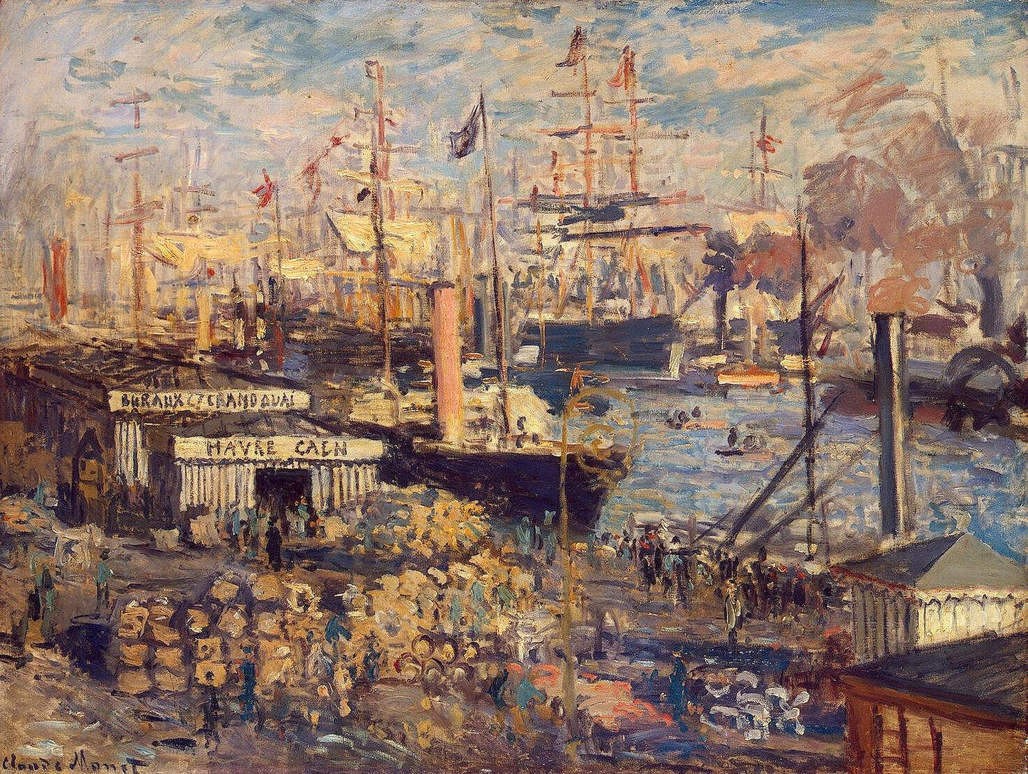 🚢 Il Grande Molo a Le Havre – Claude Monet (1874)