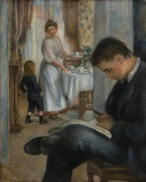 Reproduction du tableau « Le Déjeuner à Berneval - Pierre-Auguste Renoir » par Alpha Reproduction en peinture à l’huile