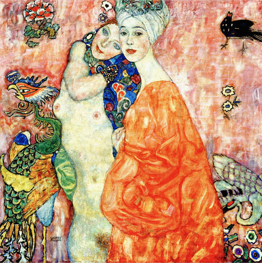 💖✨ Le Amiche – Gustav Klimt (circa 1916–1917)