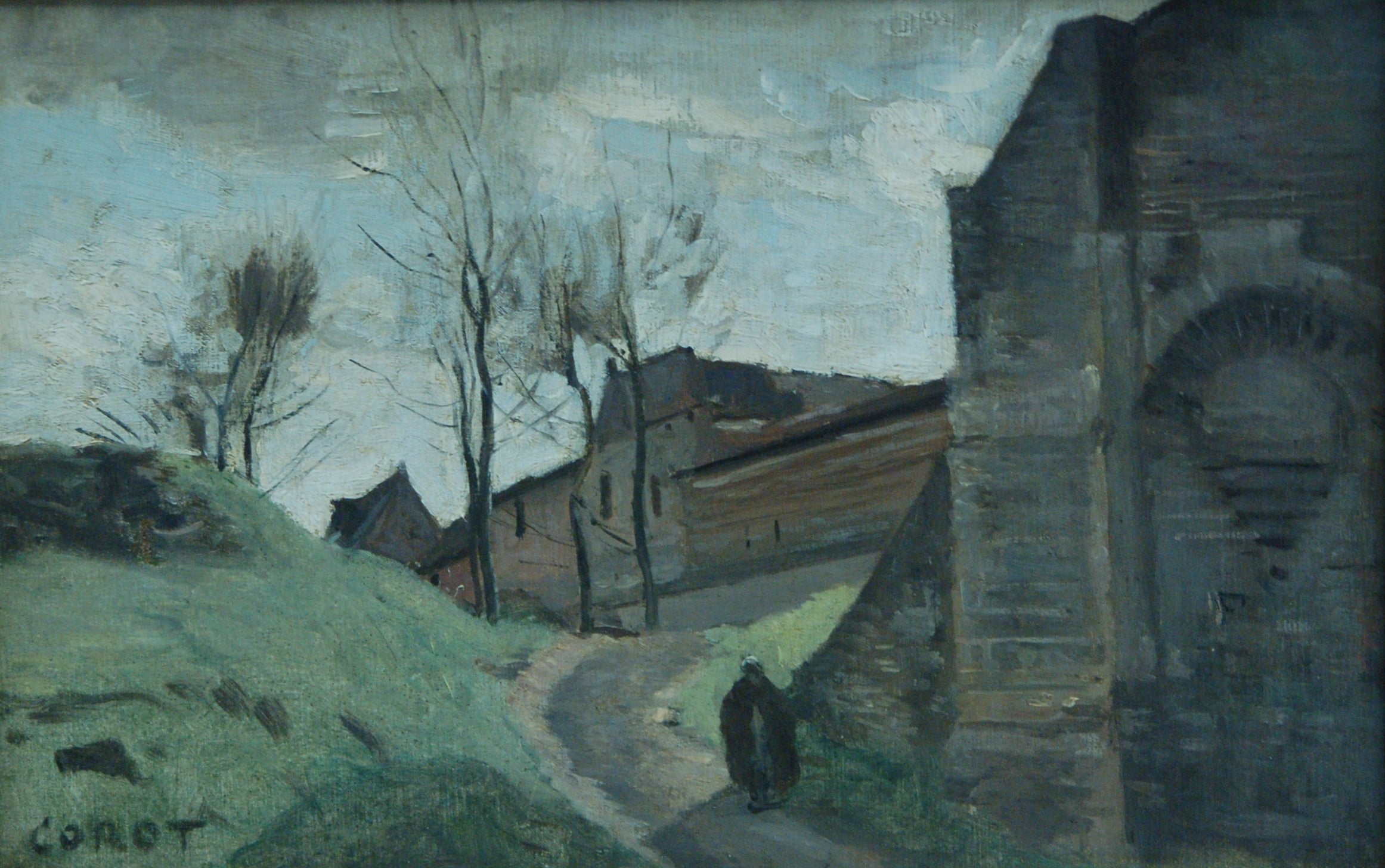 Les remparts d'Arras. Porte Saint-Michel - Jean-Baptiste Camille Corot