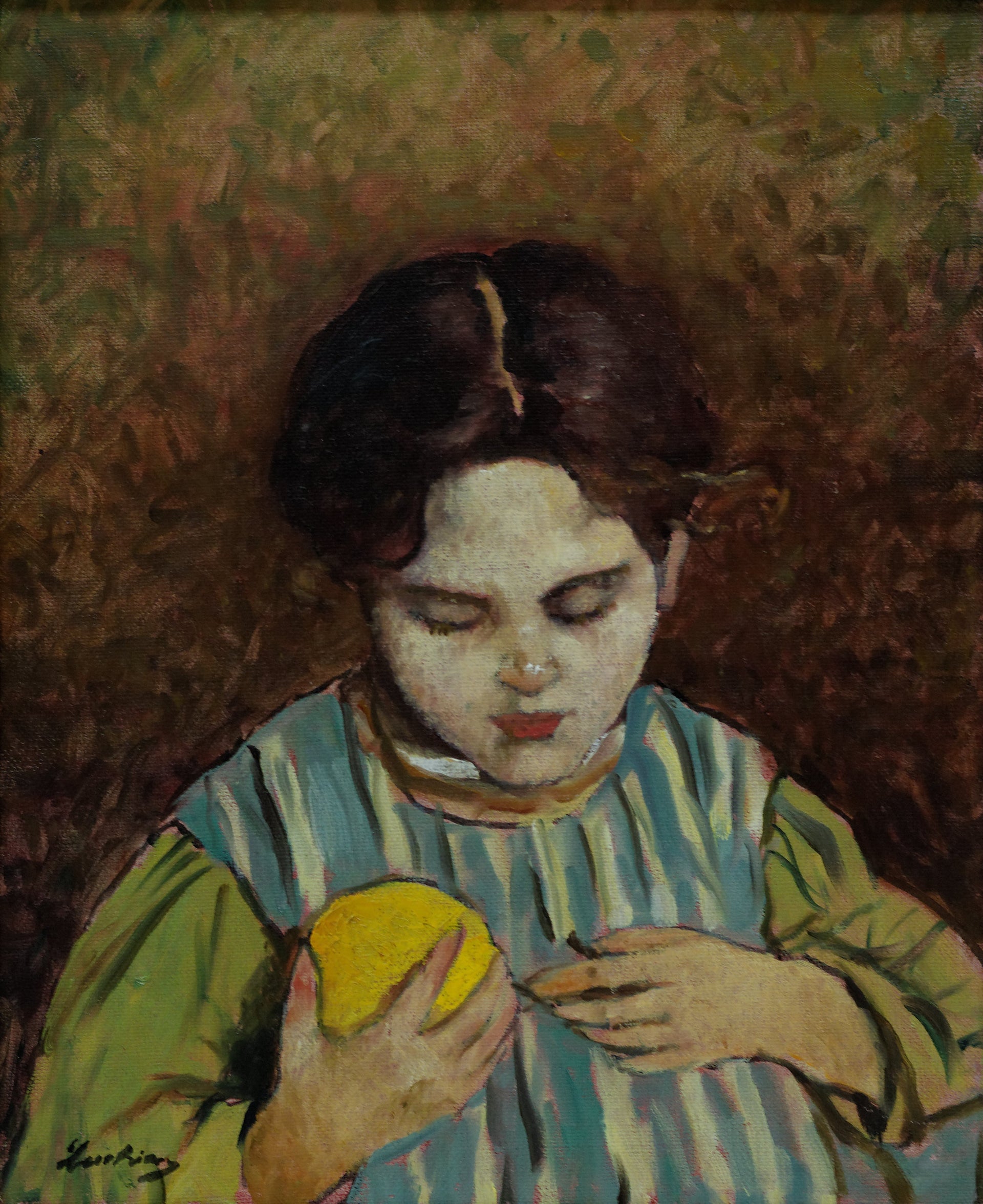 Lica à l’orange, Ștefan Luchian, 1885, peinture à l’huile