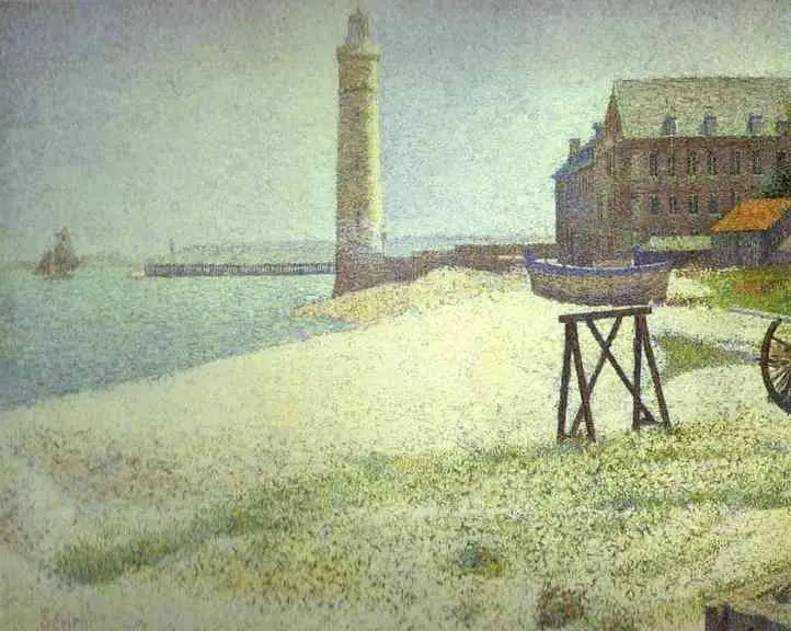 L'Hospice e il faro, Honfleur - Georges Seurat