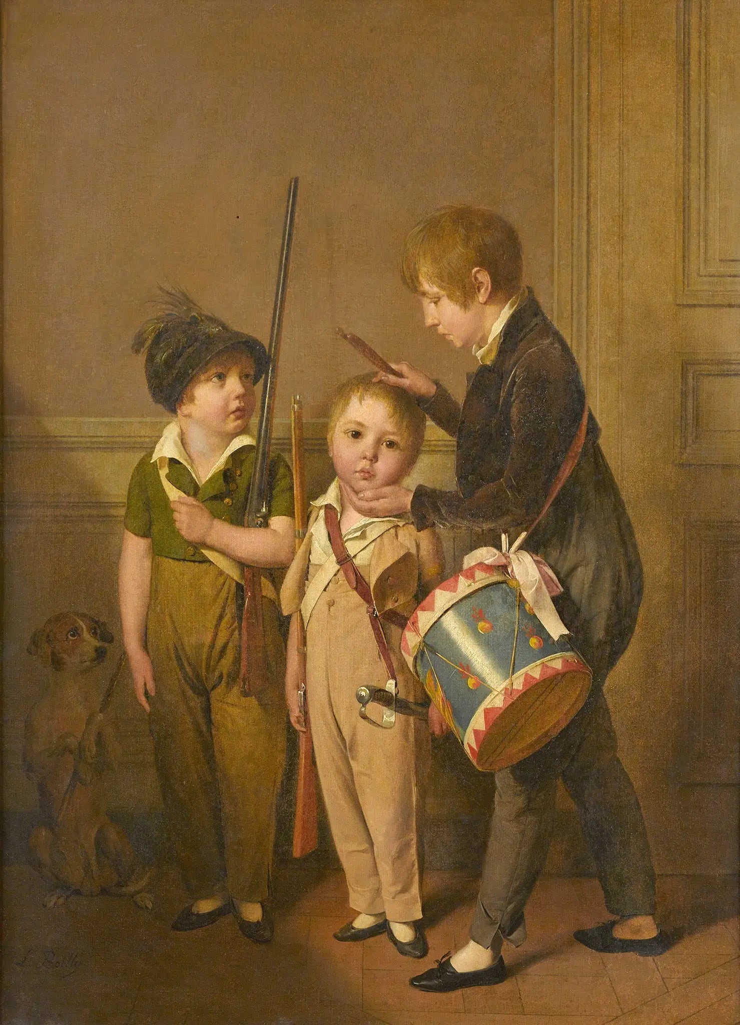Mes petits soldats - Louis-Léopold Boilly - Alpha Reproduction