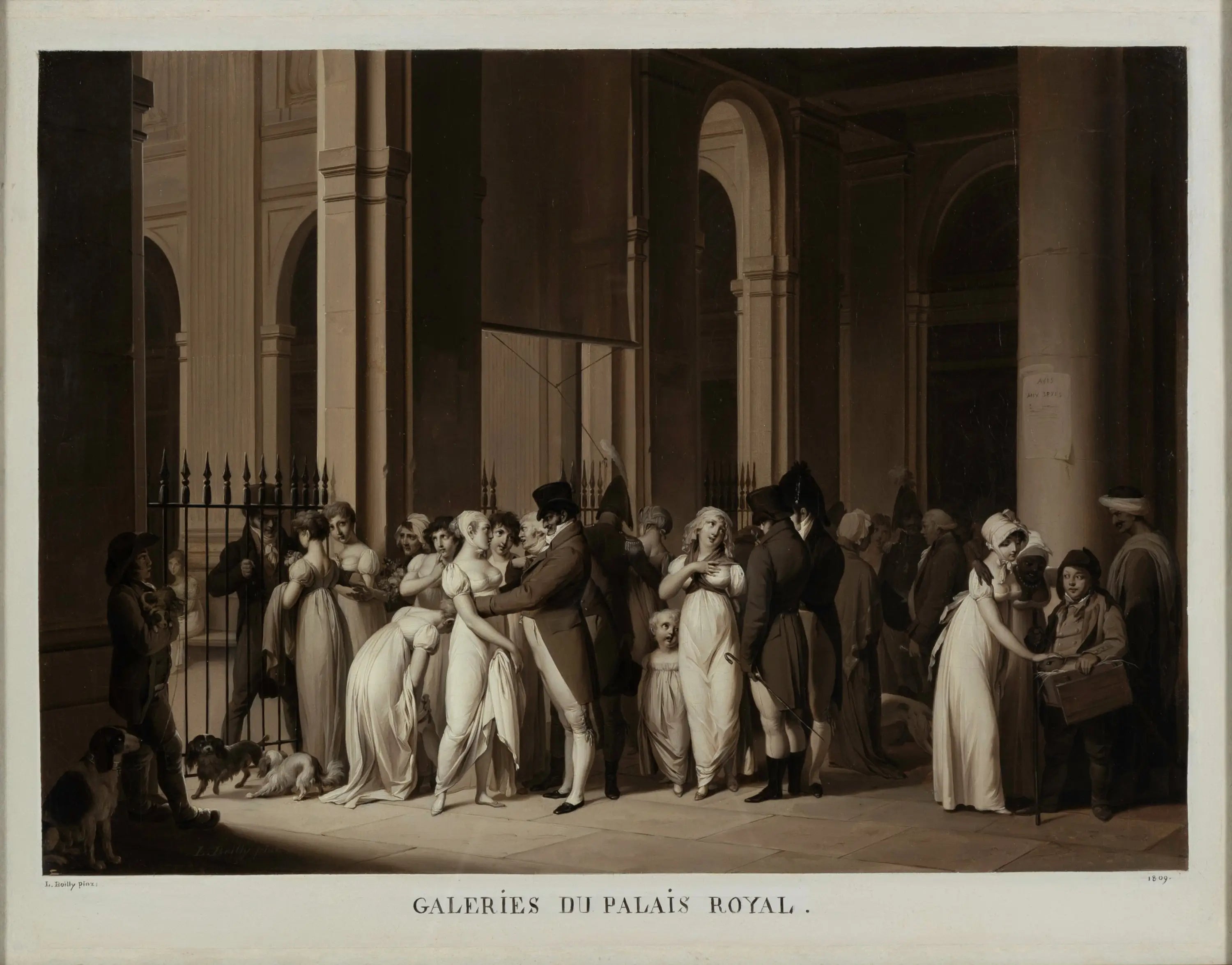 Galeries du Palais-Royal - Louis-Léopold Boilly - Alpha Reproduction
