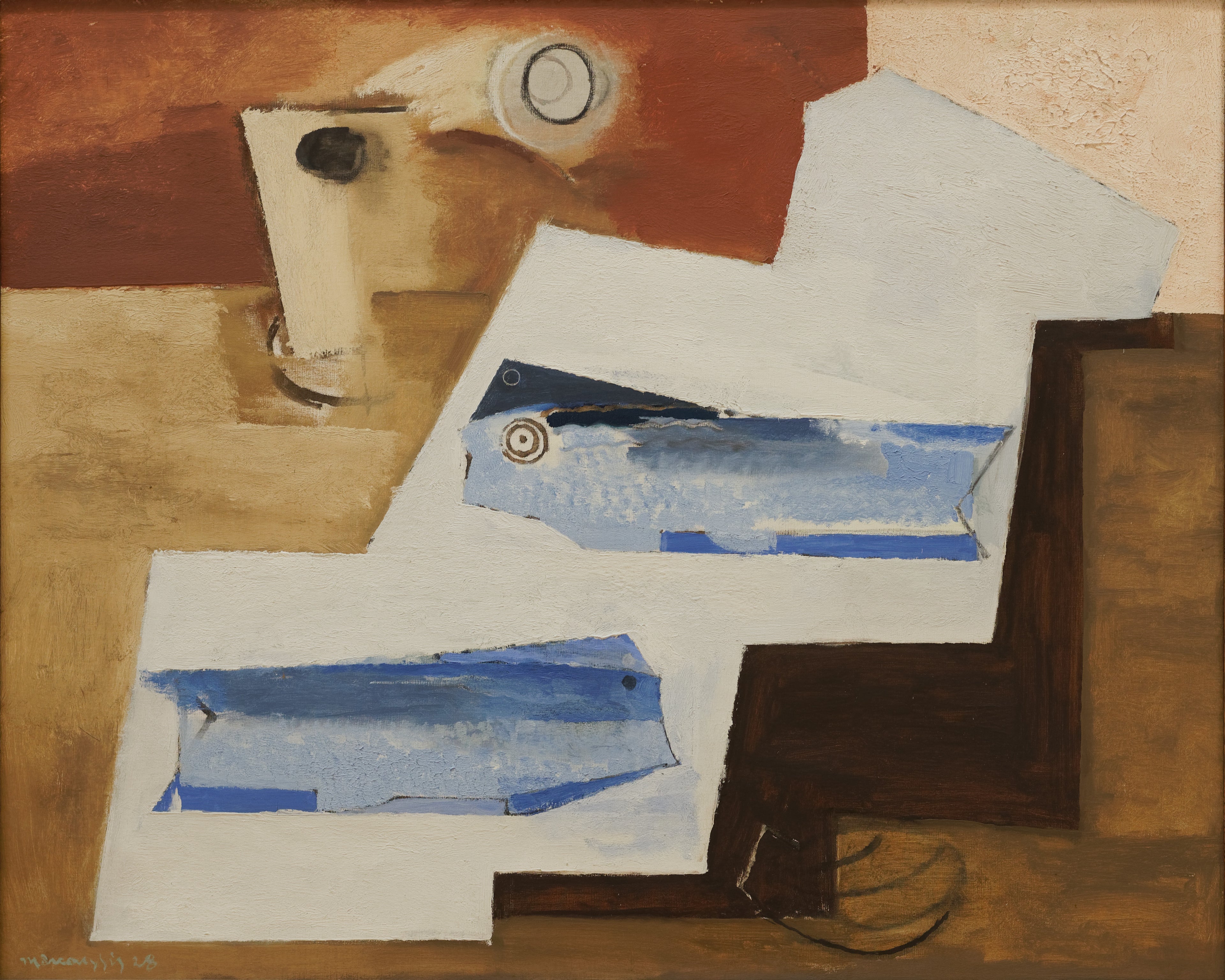Les poissons bleus - Louis Marcoussis