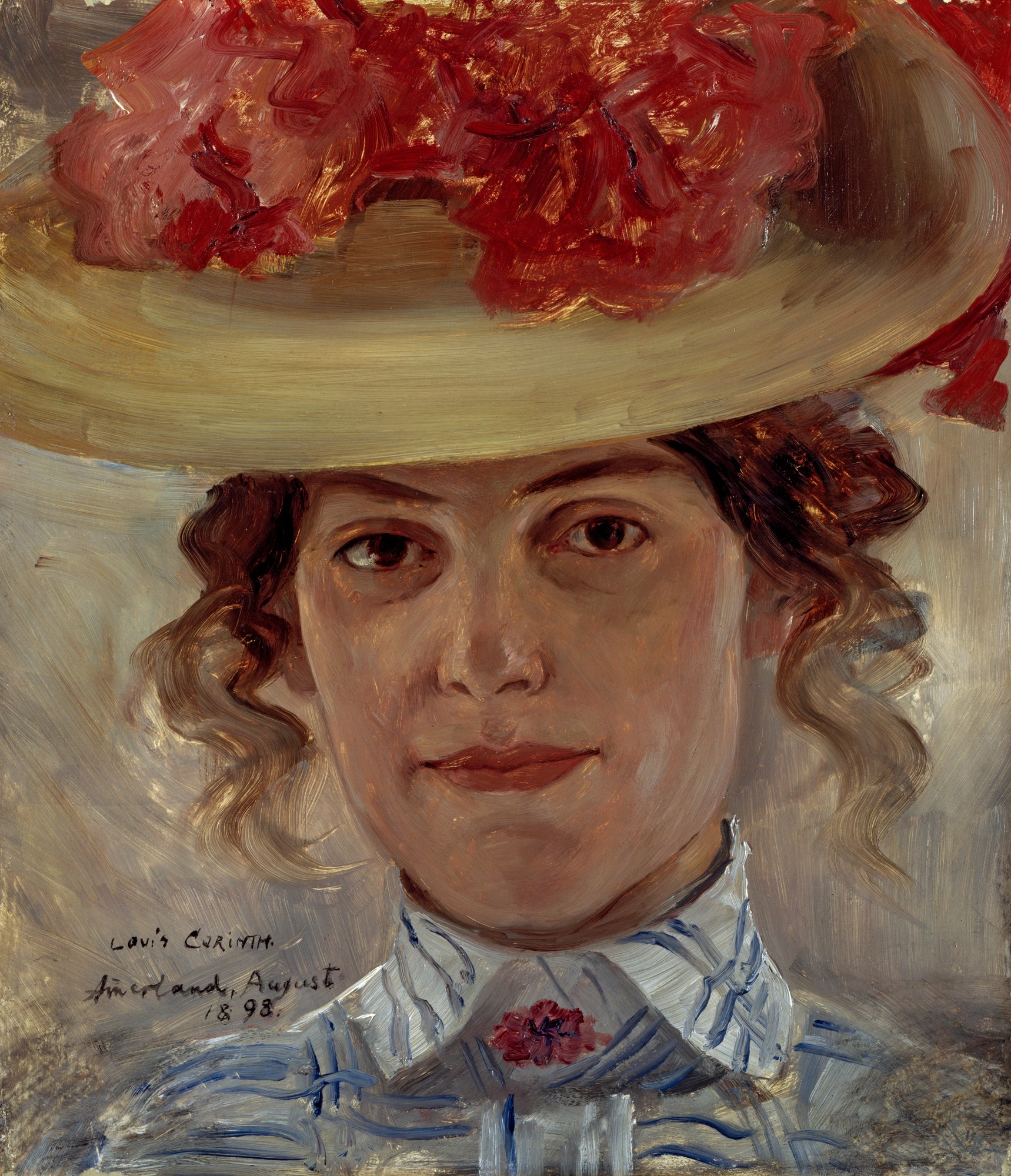 Portrait d'une femme avec un chapeau - Lovis Corinth