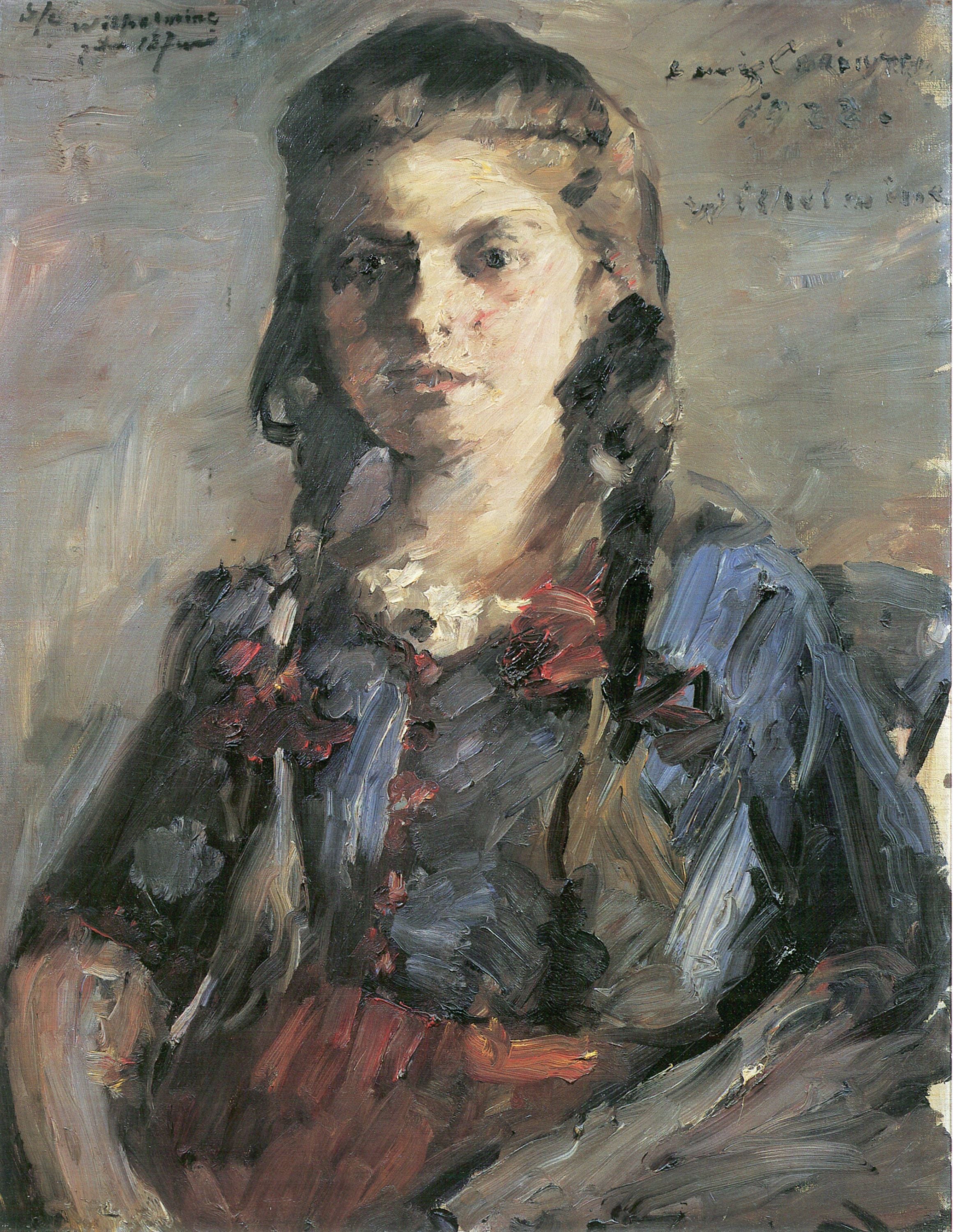 Ritratto di Guglielmina con le trecce - Lovis Corinth