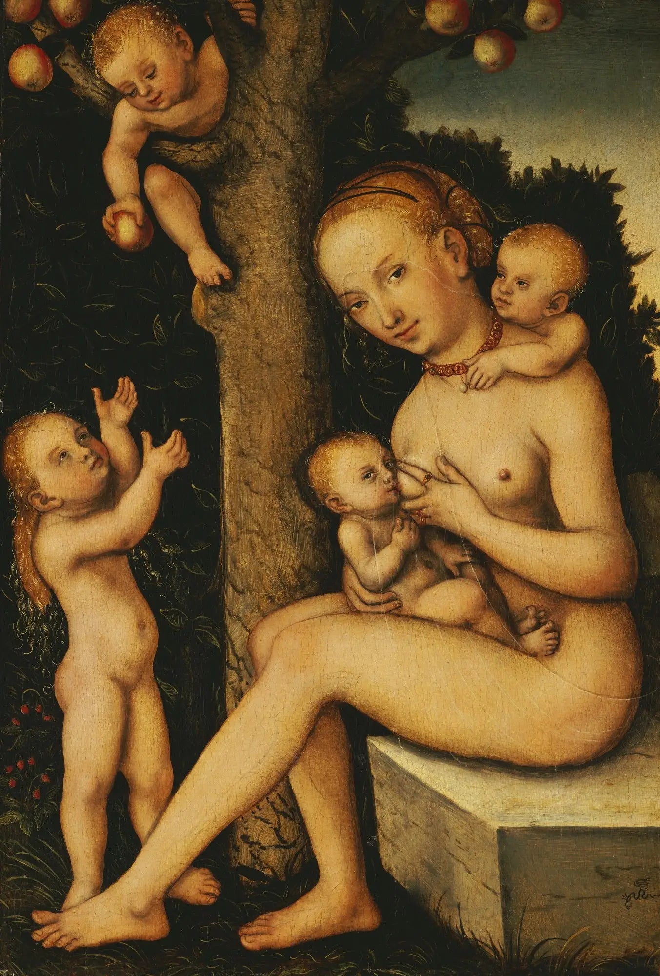 Charité - Lucas Cranach the Elder - Alpha Reproduction