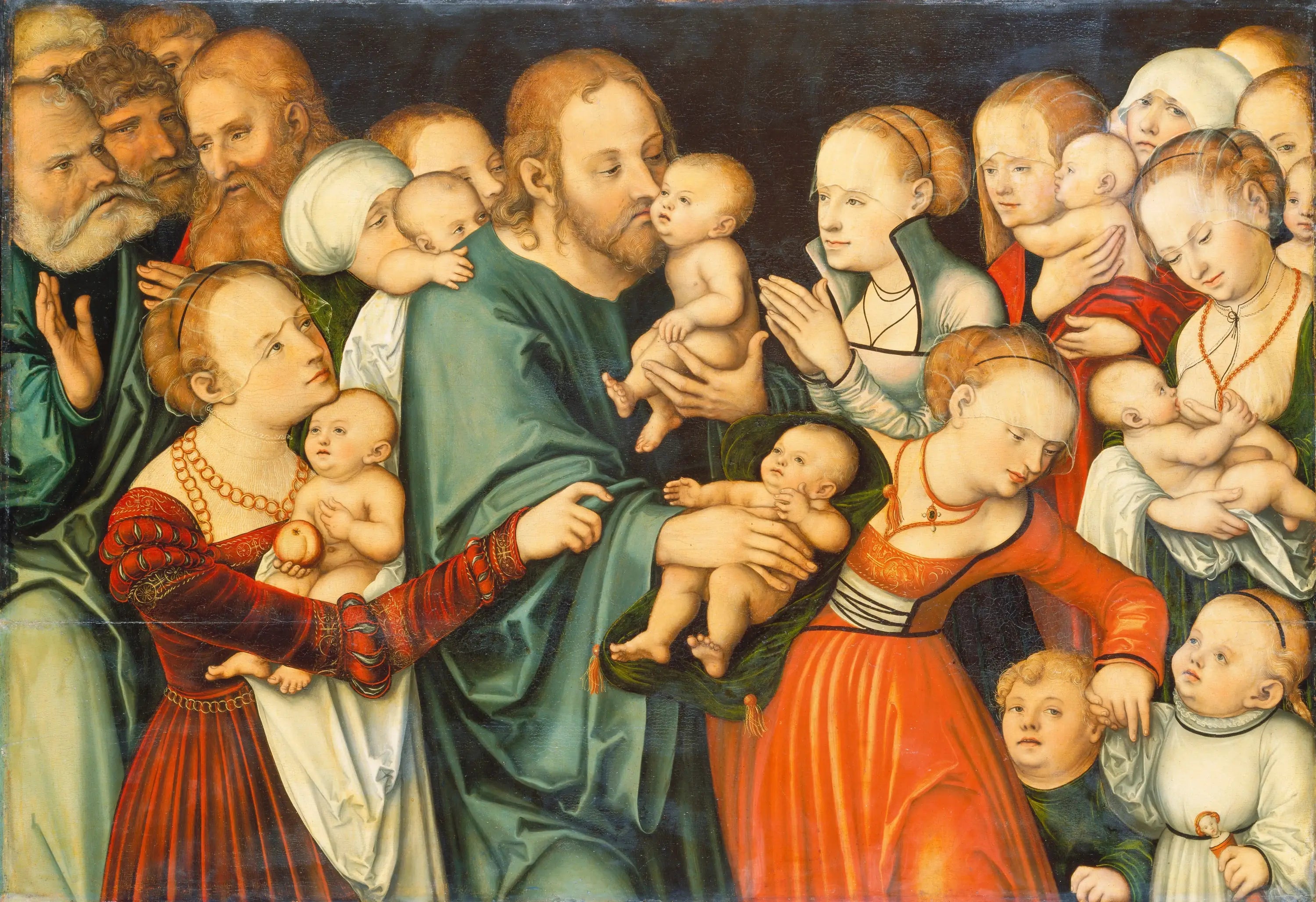 Le Christ bénissant les enfants - Lucas Cranach the Elder - Alpha Reproduction