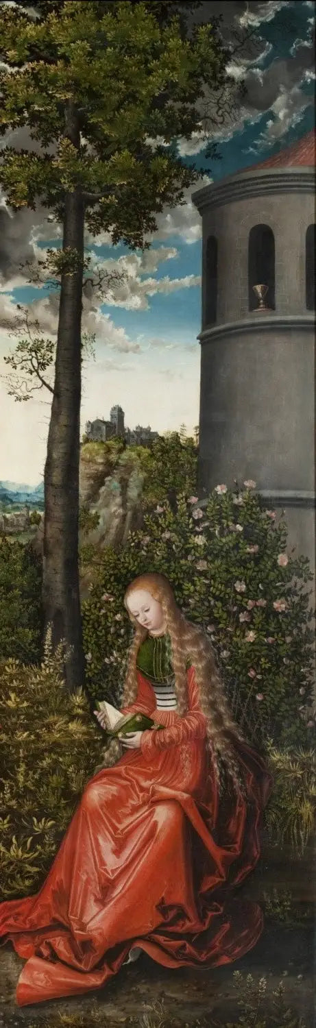 Sainte Barbe - Lucas Cranach the Elder - Alpha Reproduction