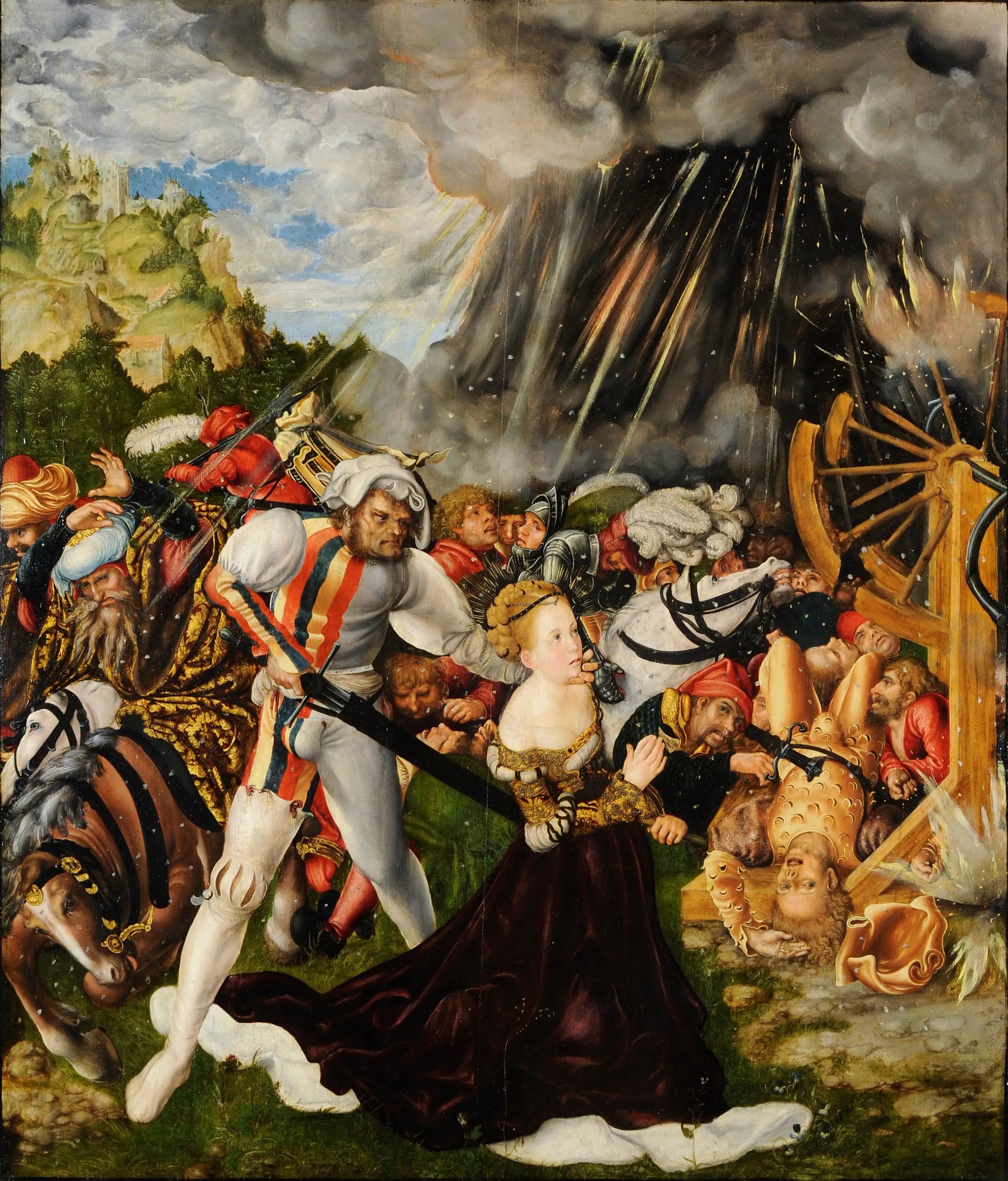 Le martyre de sainte Catherine - Lucas Cranach the Elder - Alpha Reproduction