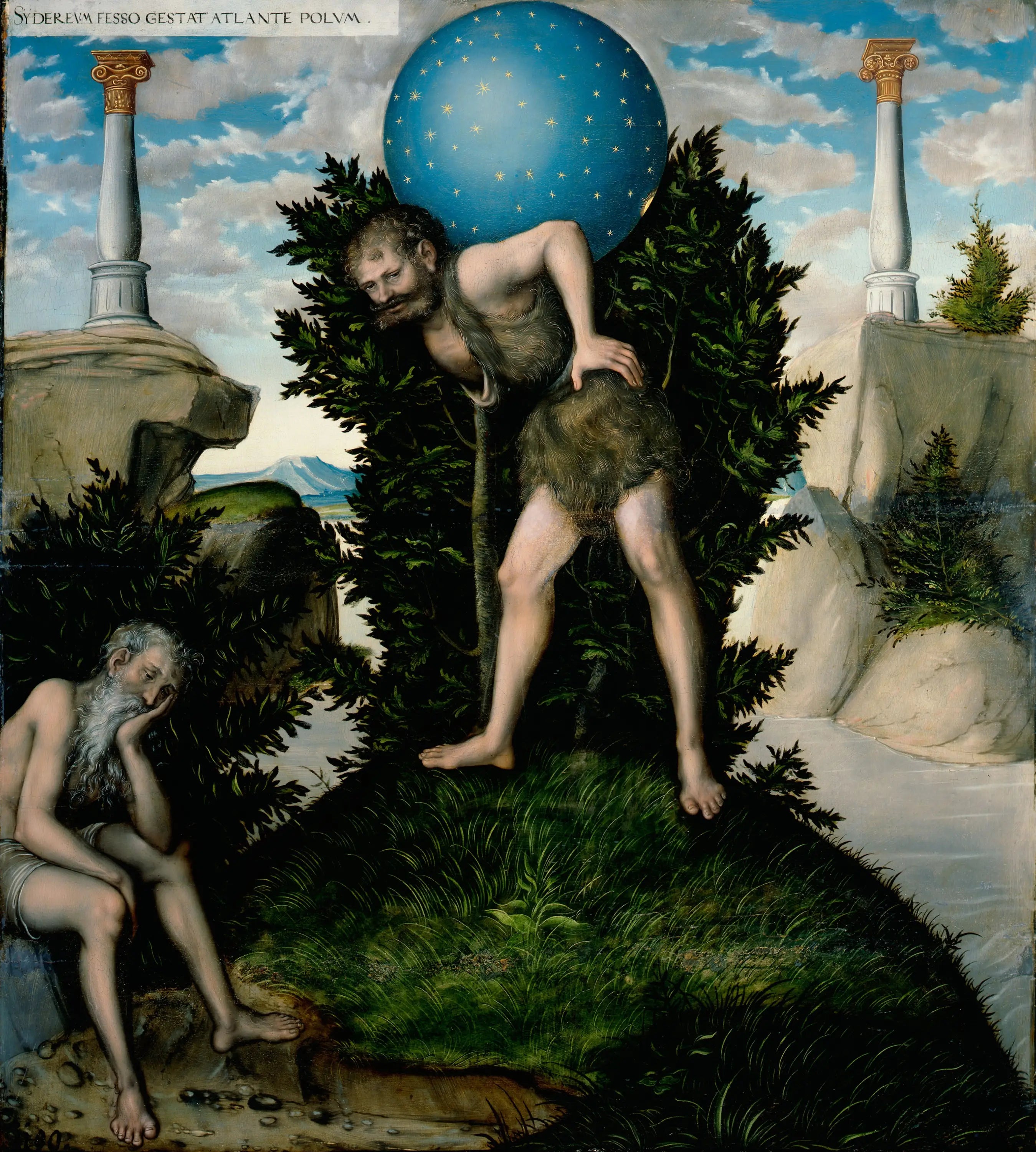 Hercule et Atlas - Lucas Cranach the Elder - Alpha Reproduction