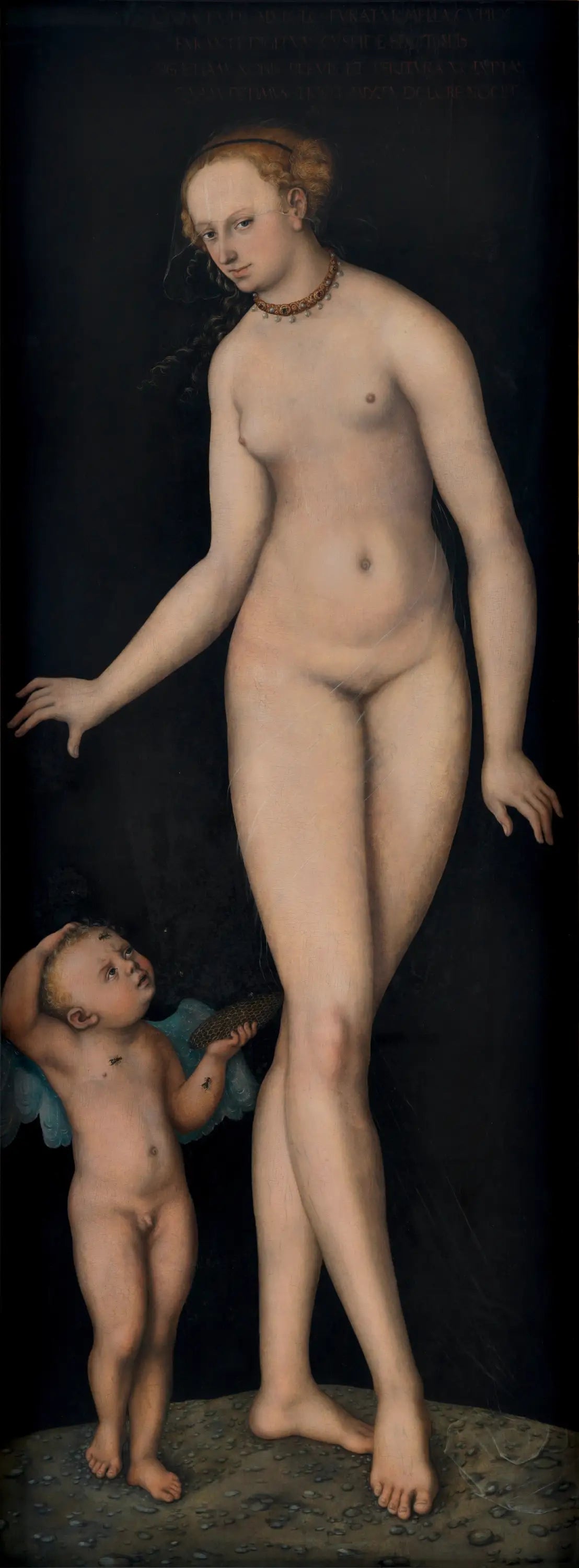 Vénus avec Cupidon le voleur de miel - Lucas Cranach the Elder - Alpha Reproduction