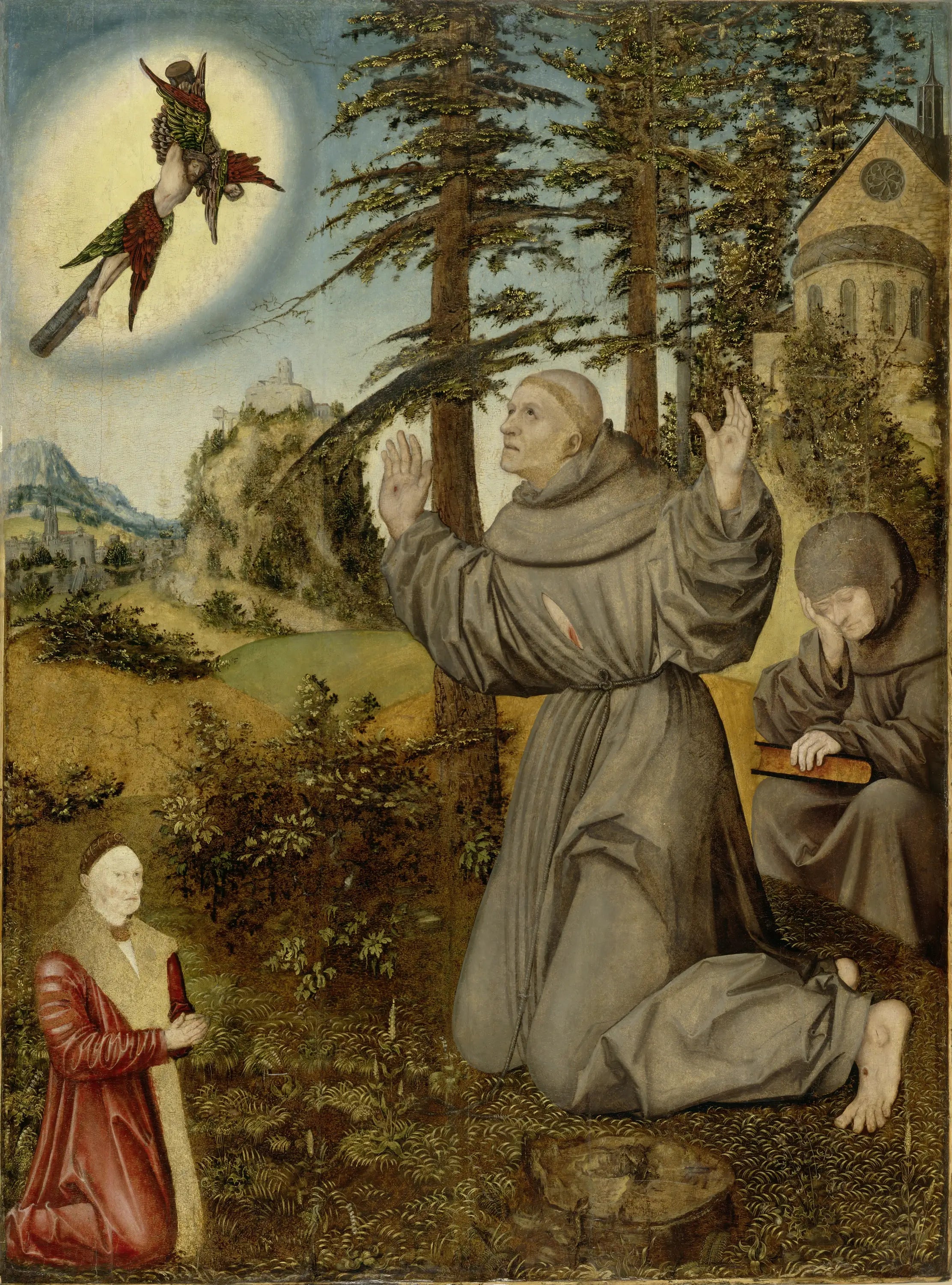 Stigmatisation de saint François - Lucas Cranach the Elder - Alpha Reproduction