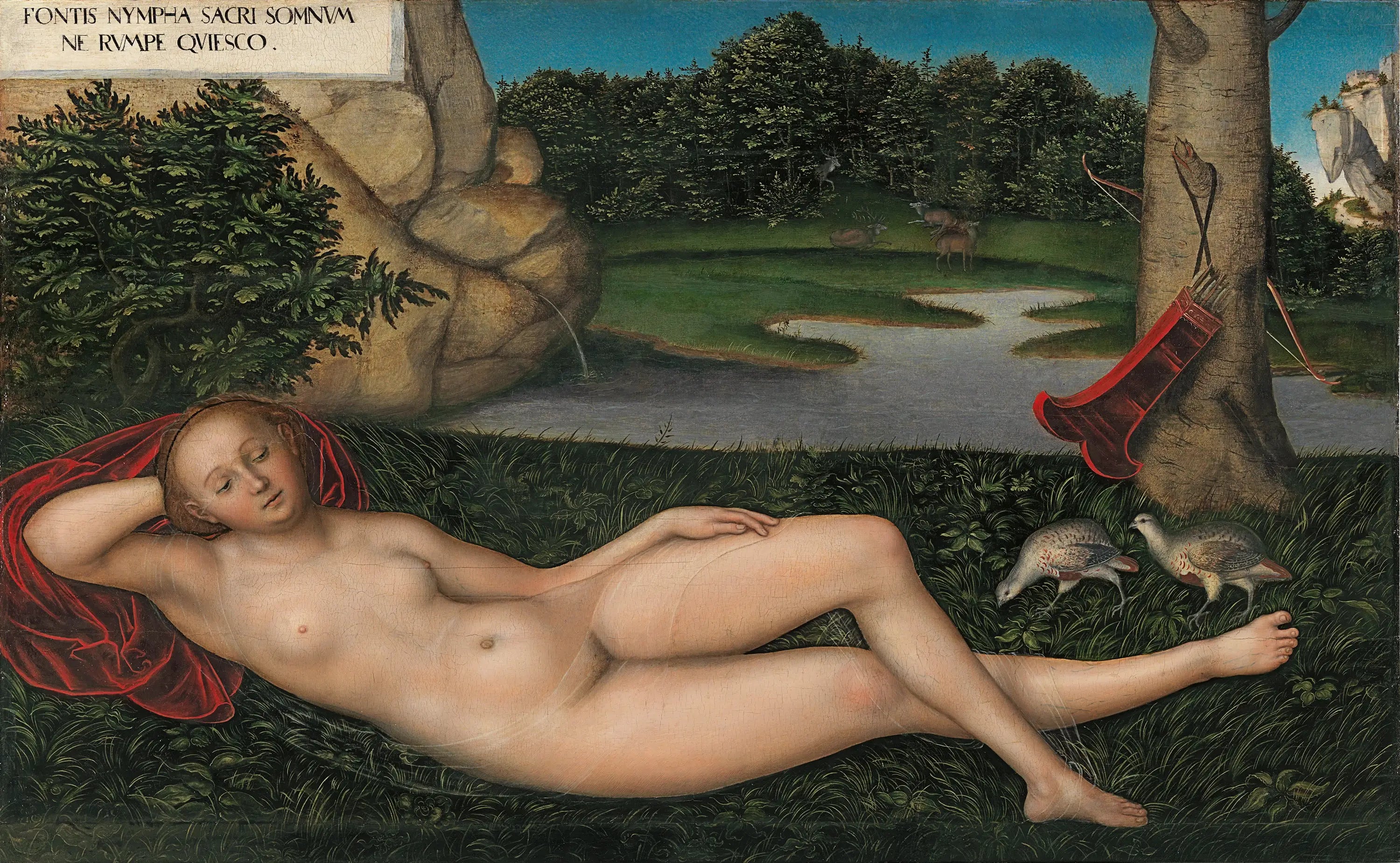 La Nymphe à la source - Lucas Cranach the Elder - Alpha Reproduction