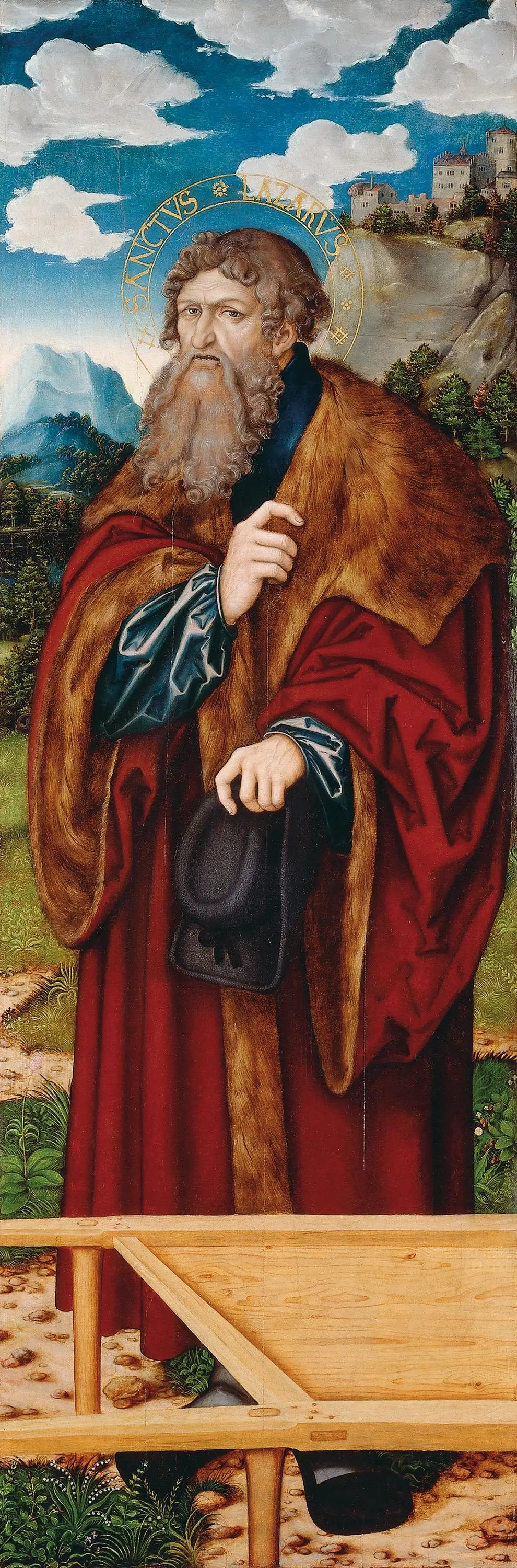 Autel de la Madeleine: Saint Lazare - Lucas Cranach the Elder - Alpha Reproduction