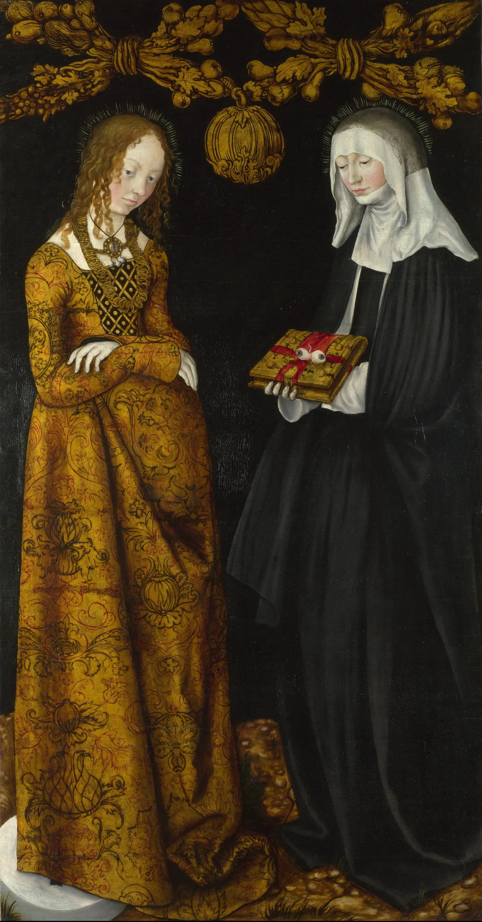 Saintes Christine et Ottilia - Lucas Cranach the Elder - Alpha Reproduction