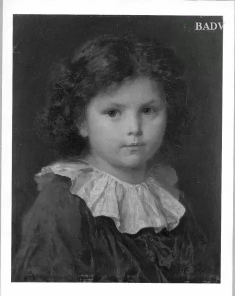 portrait d’une fille (tête) - Ludwig Knaus - Alpha Reproduction