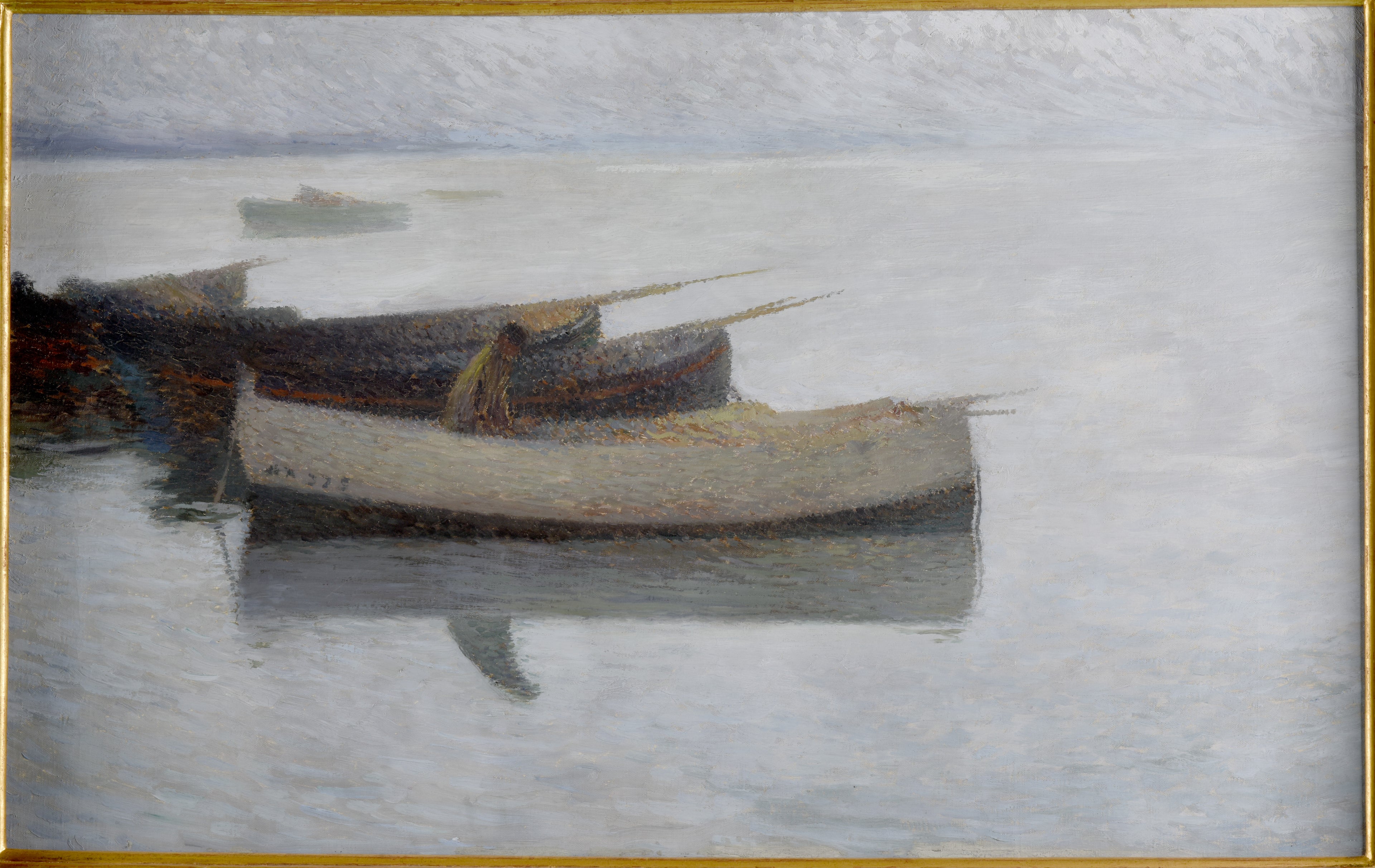 Paesaggio marino in tempo grigio - Henri-Jean Guillaume Martin