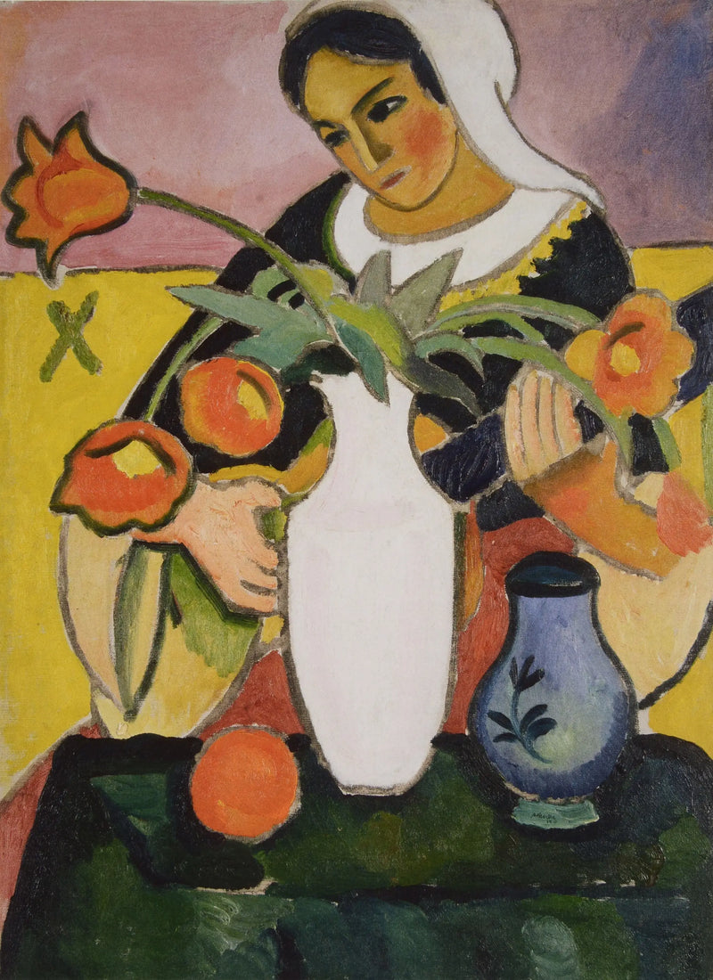 Suonatrice di liuto - August Macke