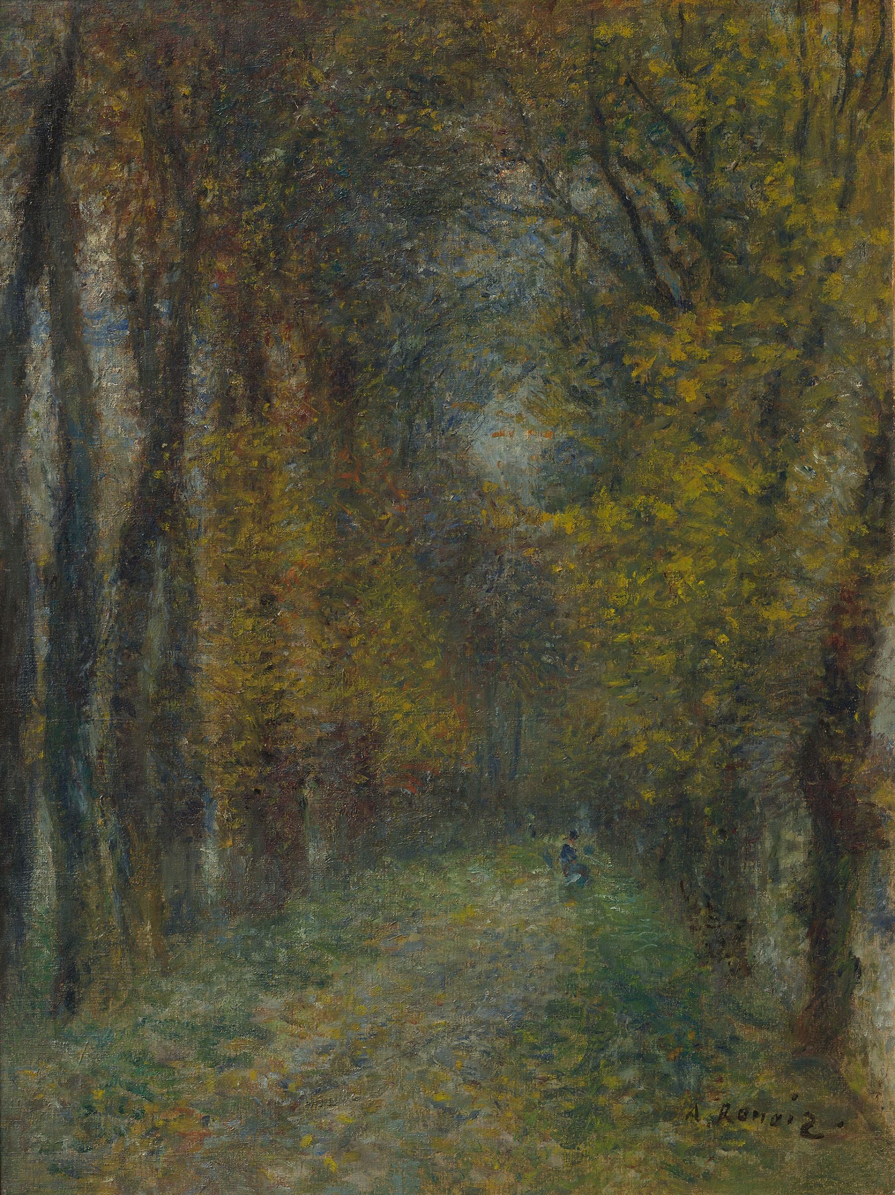 Reproduction du tableau « L'Allée couverte - Pierre-Auguste Renoir » par Alpha Reproduction en peinture à l’huile