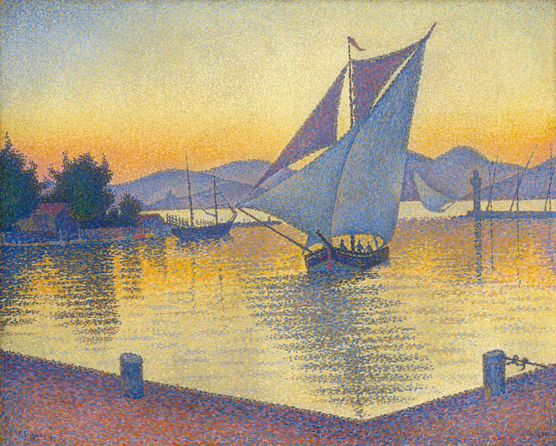 Saint-Tropez, il porto al tramonto, Opus 236 - Paul Signac