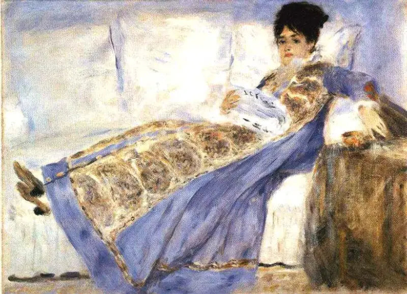 Madame Monet che legge - Pierre-Auguste Renoir