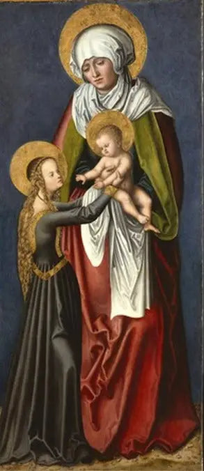 La Vergine con il Bambino e Santa Anna - Lucas Cranach il Vecchio
