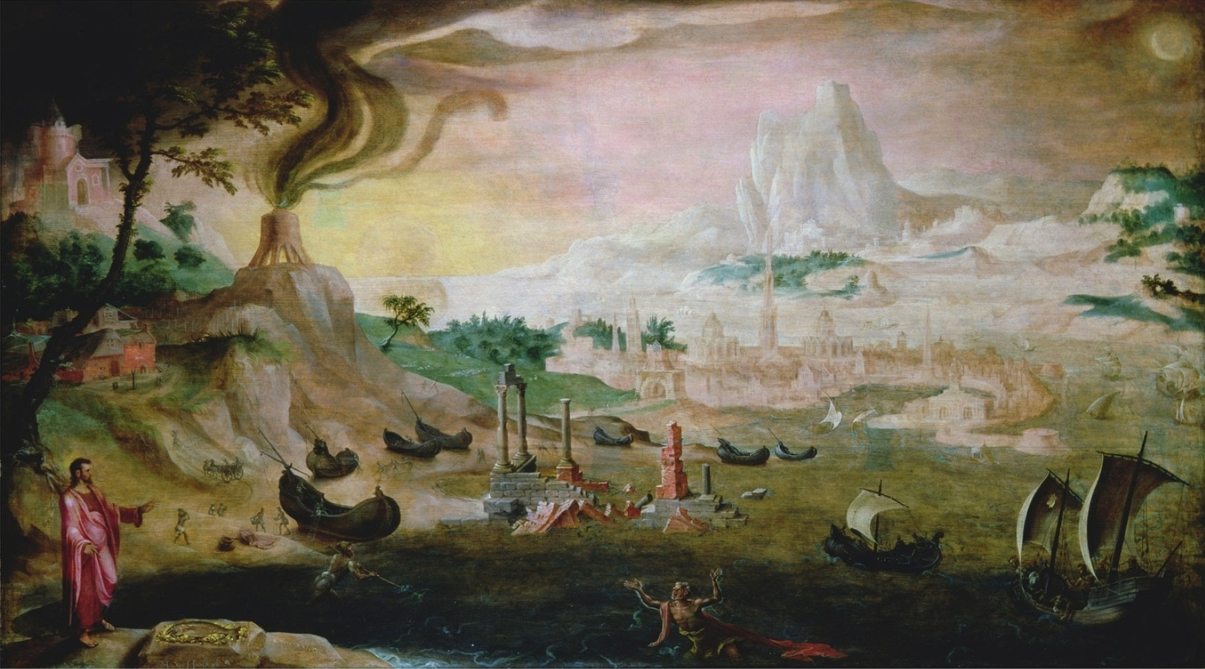 Apparition du Christ à saint Pierre sur la mer de Tibériade - Maarten van Heemskerck