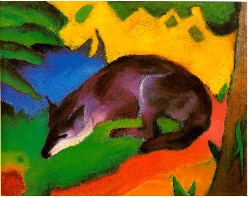 La Volpe blu-nera - Franz Marc