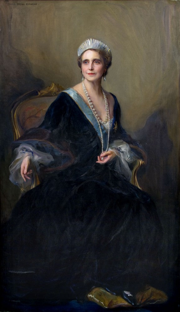 Ritratto della regina Maria di Romania, nata principessa Maria di Edimburgo - Filippo di Laoszlo