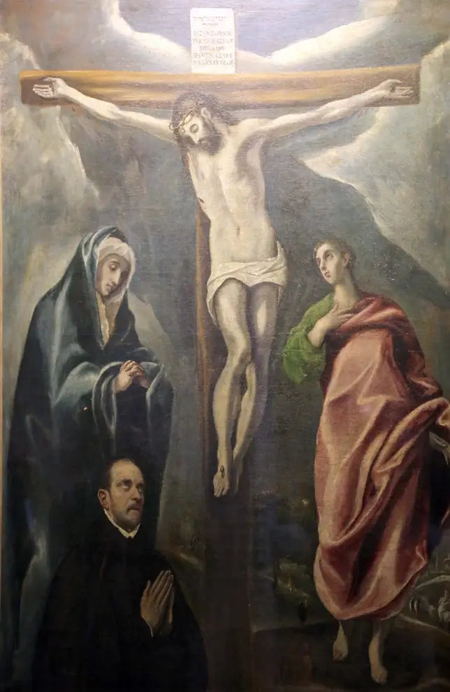 Crocifissione con la Vergine Maria e san Giovanni Evangelista - El Greco