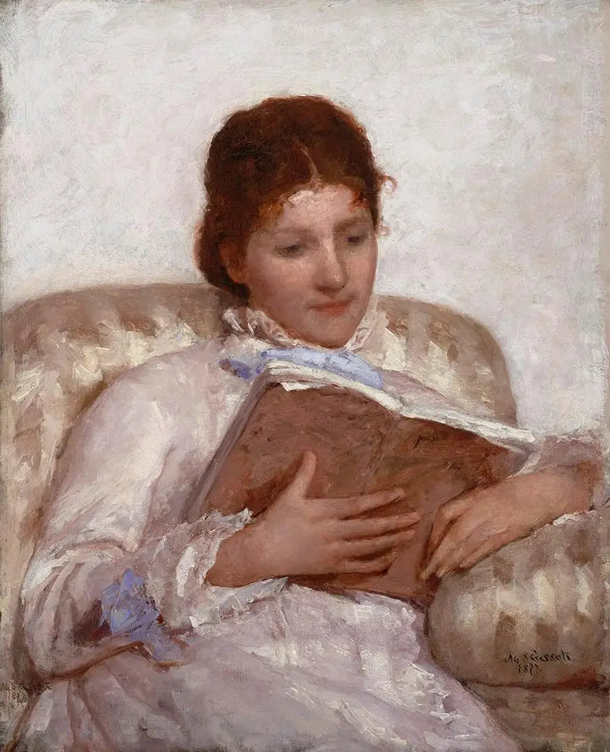 Reproduction du tableau « Le lecteur - Mary Cassatt » par Alpha Reproduction en peinture à l’huile