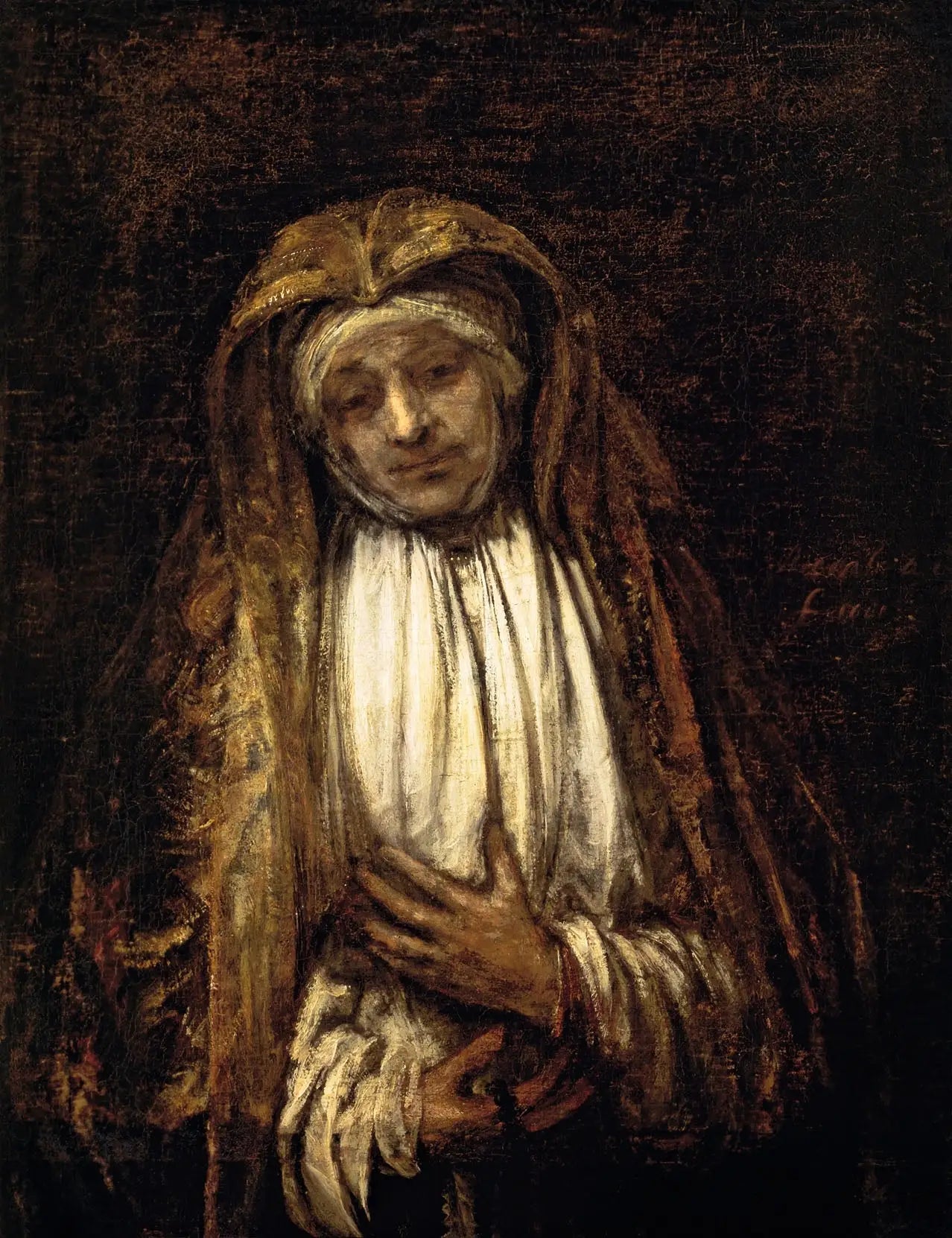 Reproduction du tableau « Mater dolorosa - Rembrandt » par Alpha Reproduction en peinture à l’huile