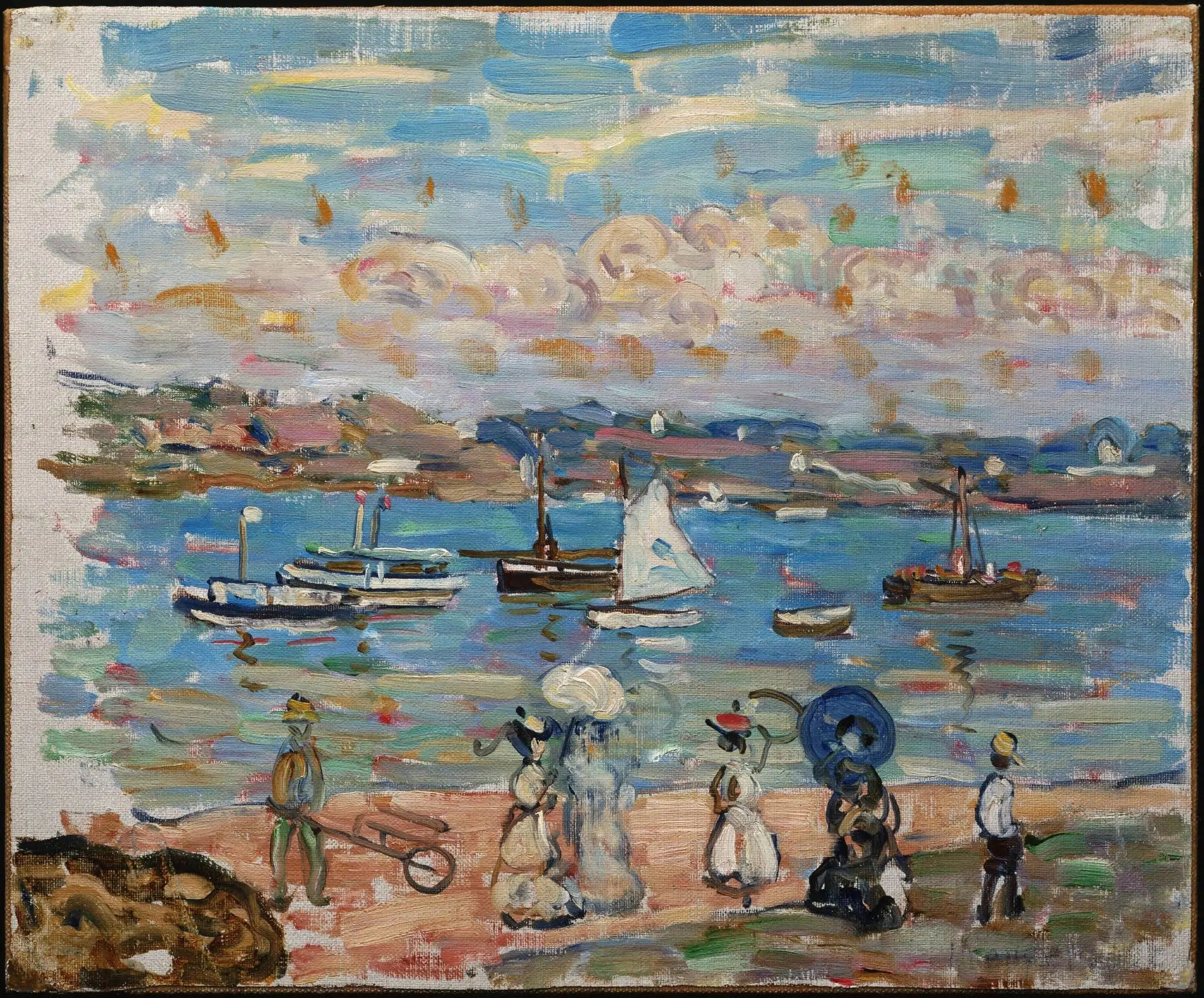 Promenade au bord de la mer - Maurice Prendergast - Alpha Reproduction