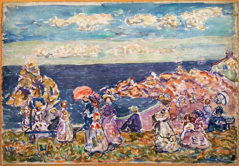 Sulla spiaggia - Maurice Prendergast