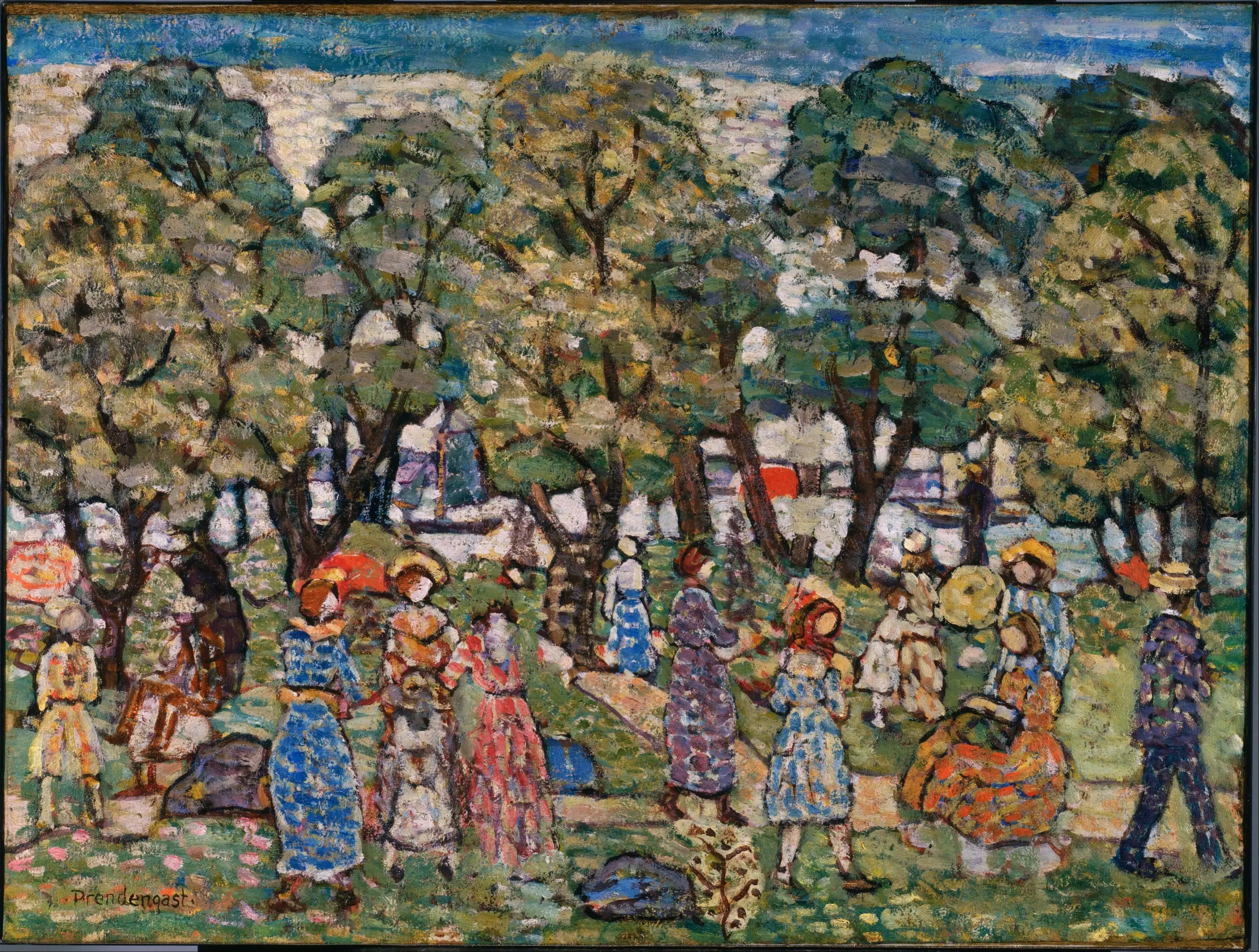 Sous les arbres - Maurice Prendergast - Alpha Reproduction