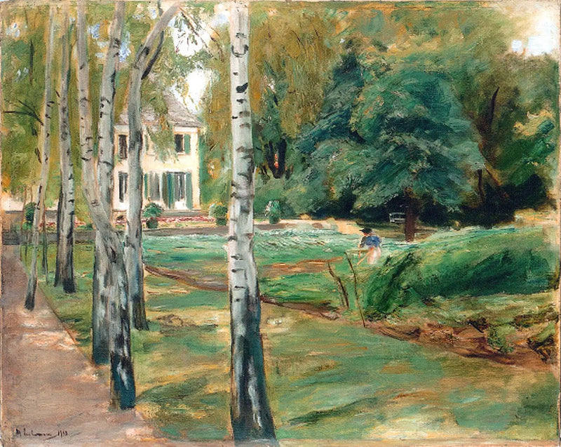 Il viale delle betulle nel giardino di Wannsee a ovest - Max Liebermann