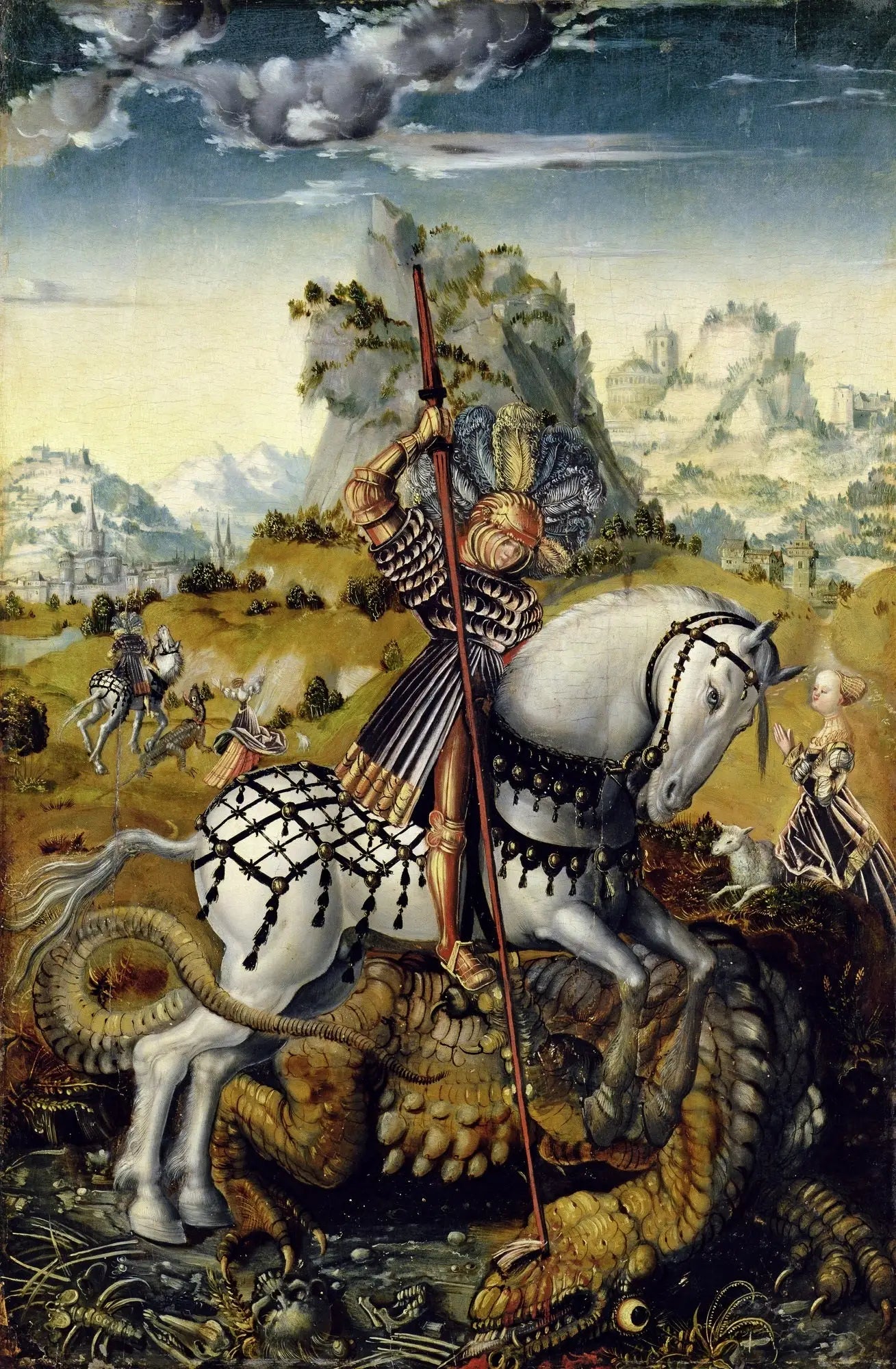 Saint Georges à cheval - Lucas Cranach the Elder - Alpha Reproduction